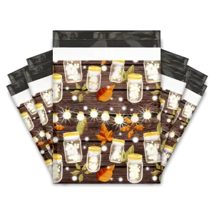 10x13 Mason Jars Designer Poly Mailers Shipping Envelopes Premium Printed Bags