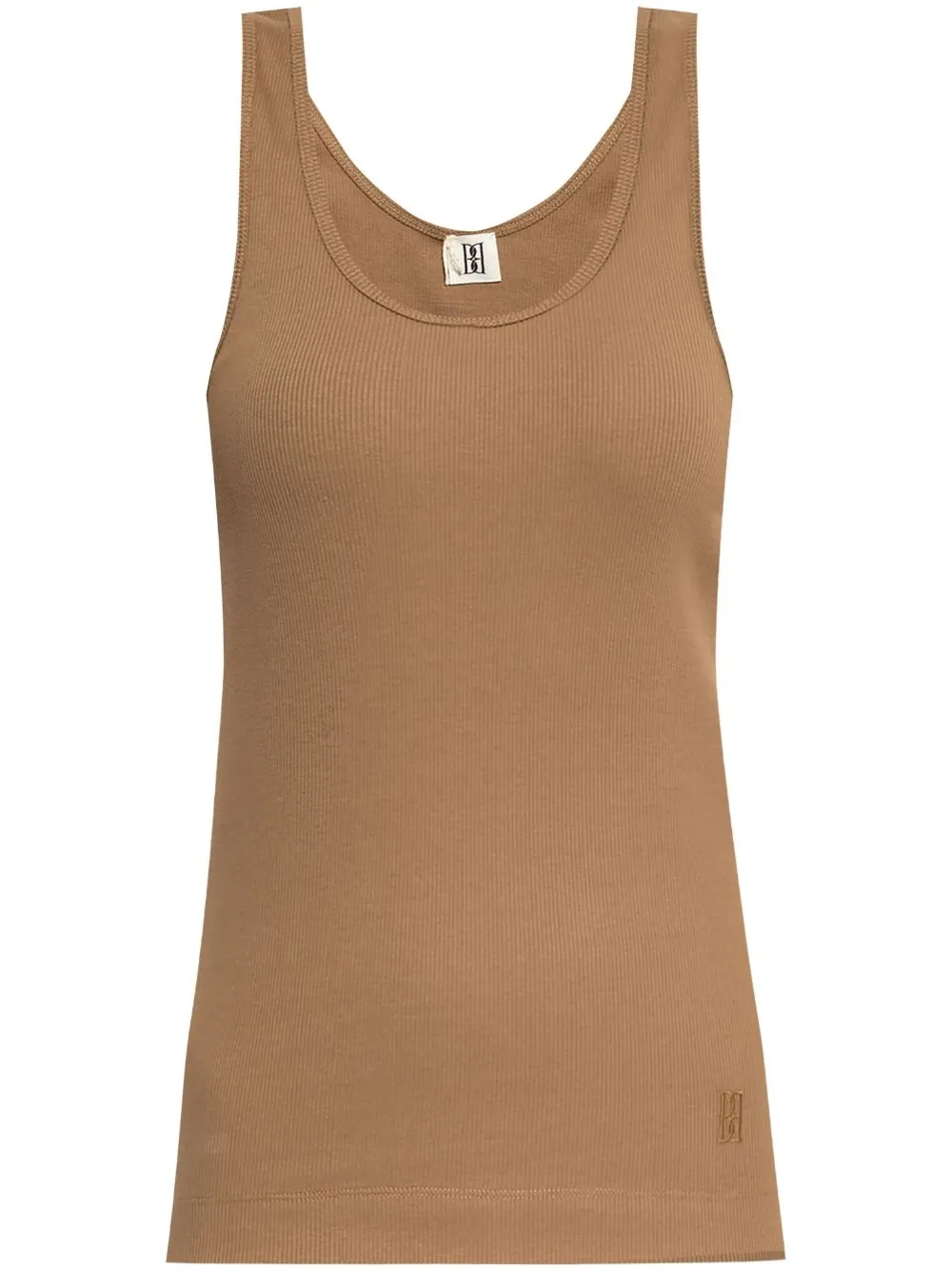 Anisa Organic Cotton Tank in Light Brown