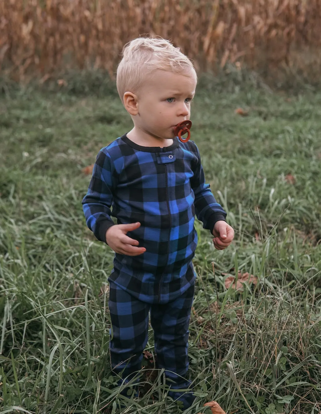 Baby Footed Plaid Pajamas