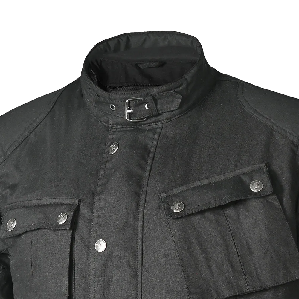 BELA Tectical Wax Cotton Urban Jacket Black