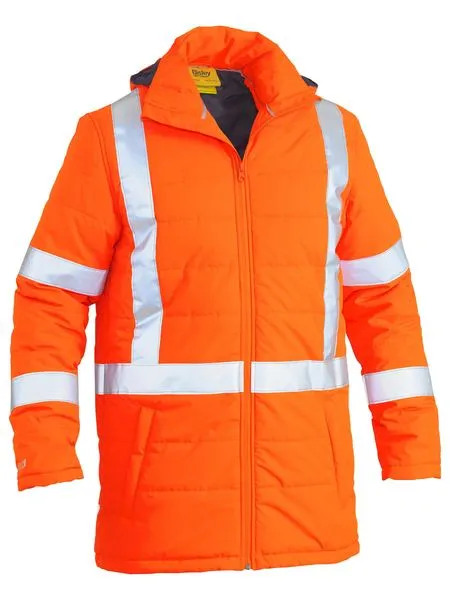 Bisley Taped Hi Vis Puffer Jacket With X Back (BJ6379XT)