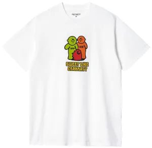 Carhartt WIP Mens Gummy Print T-Shirt - Classic White Trendy Graphic Tee