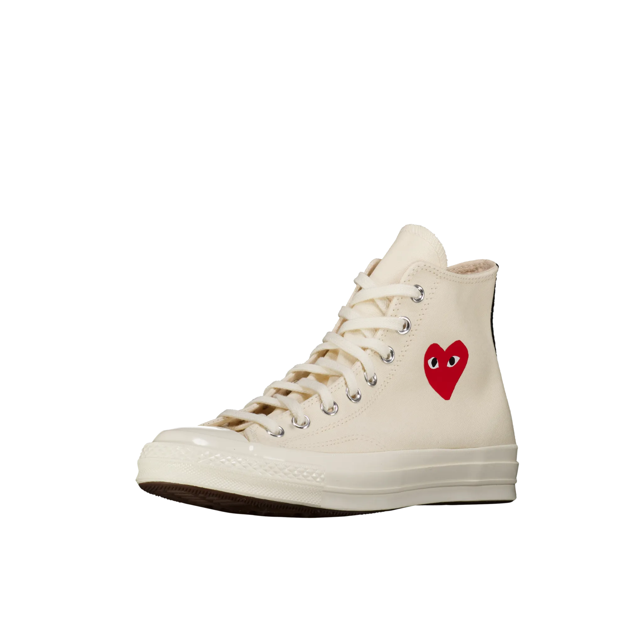 CDG Play Chuck High Top 'Cream w/ Little Red Heart'