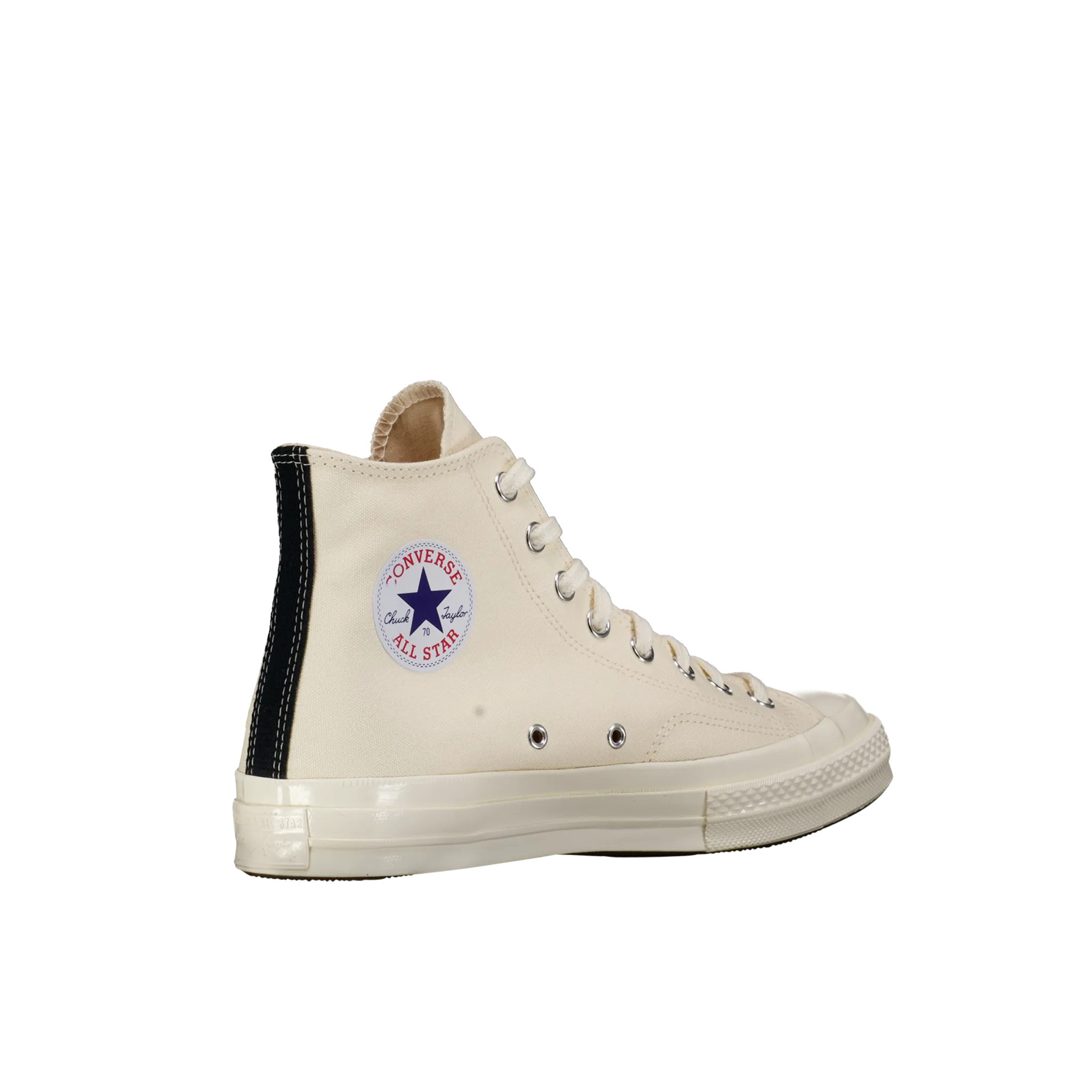 CDG Play Chuck High Top 'Cream w/ Little Red Heart'