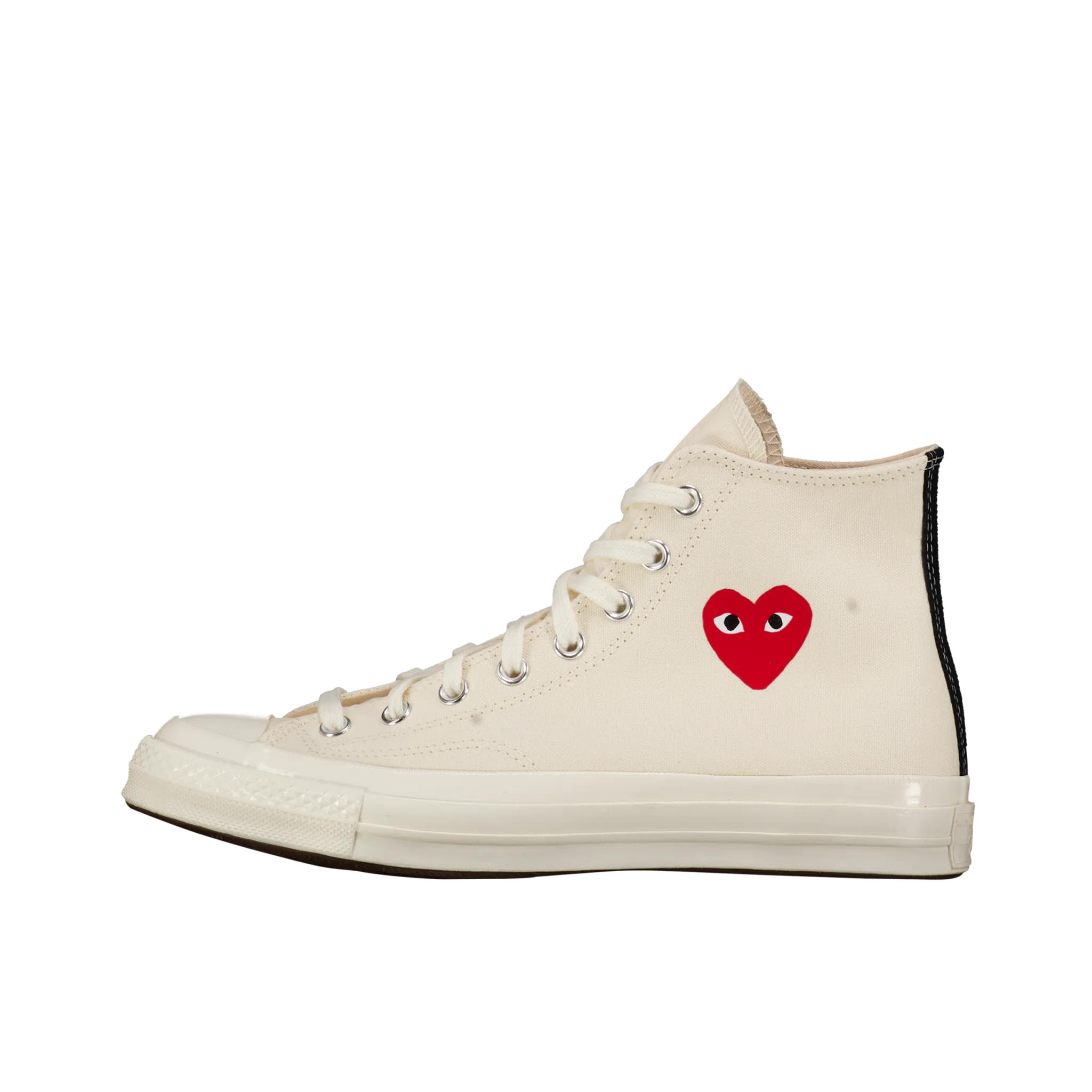 CDG Play Chuck High Top 'Cream w/ Little Red Heart'