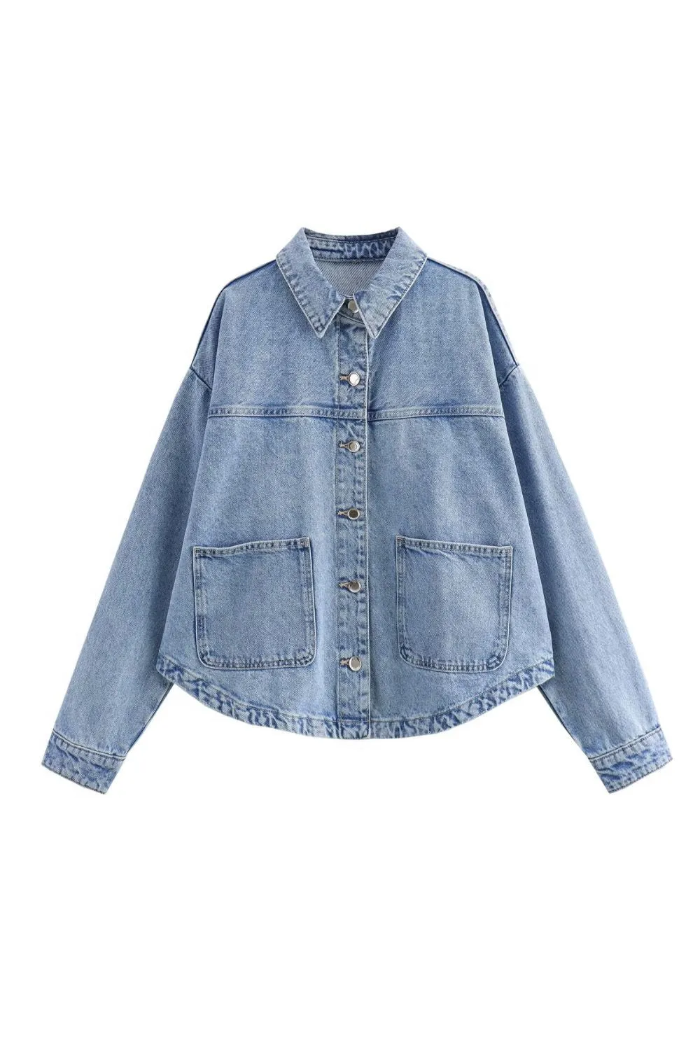 'Claire' Minimalist Denim Jacket