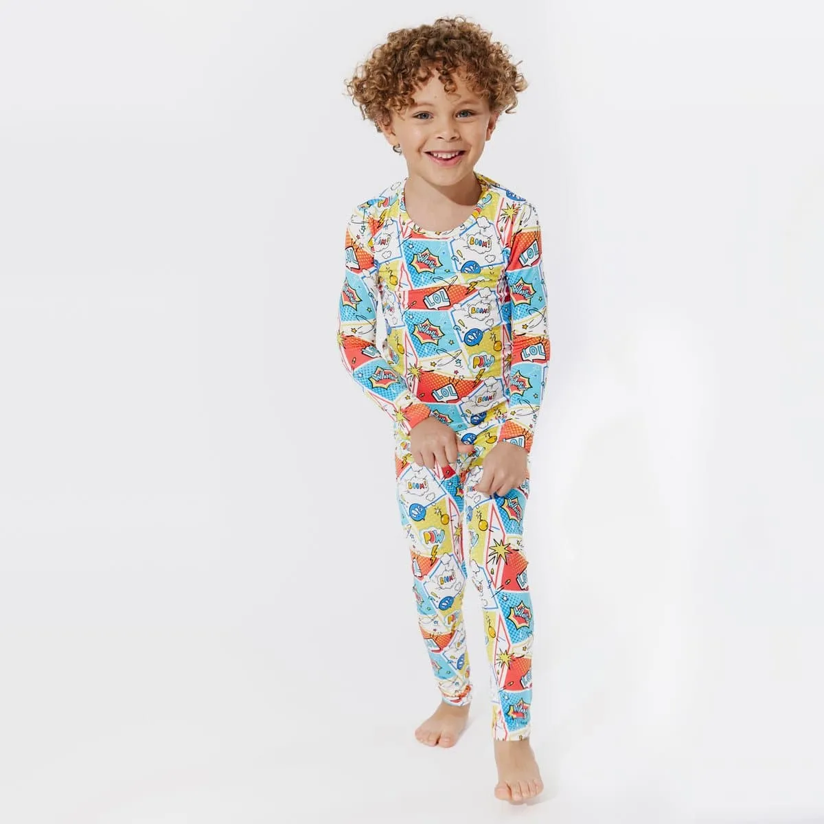 Comic Hero Bamboo Kids Pajamas