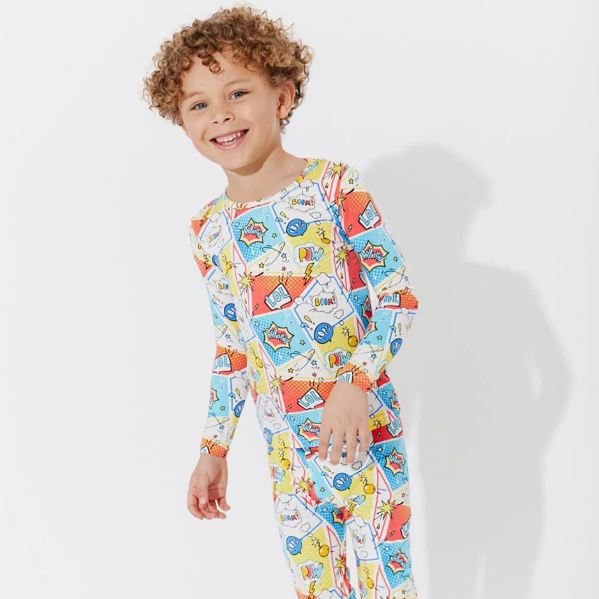 Comic Hero Bamboo Kids Pajamas