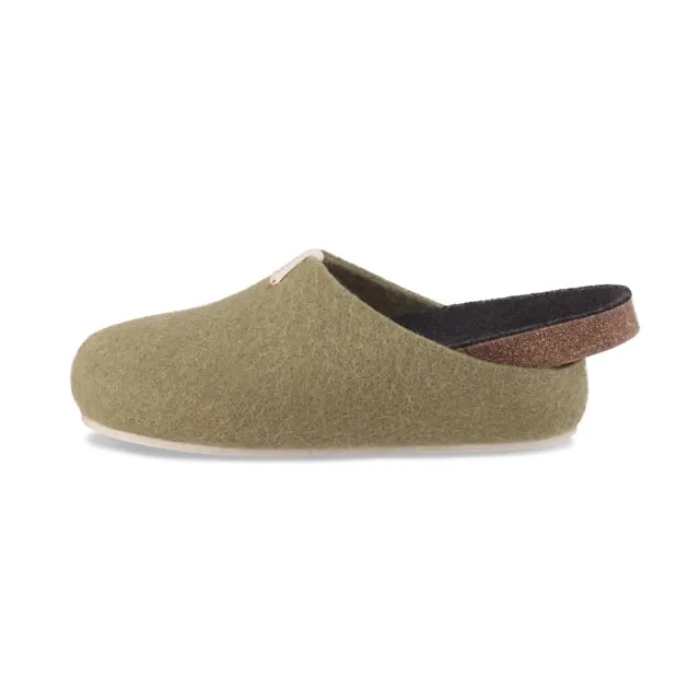 Corkybuk Slipper - Khaki Green