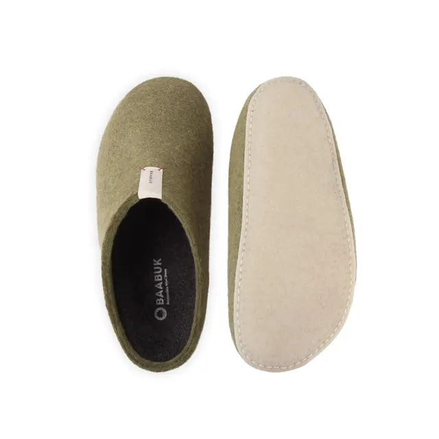 Corkybuk Slipper - Khaki Green