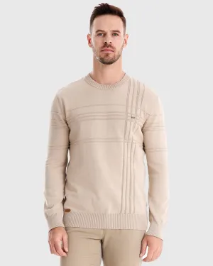 Crosshatch Crew Neck Sweater New