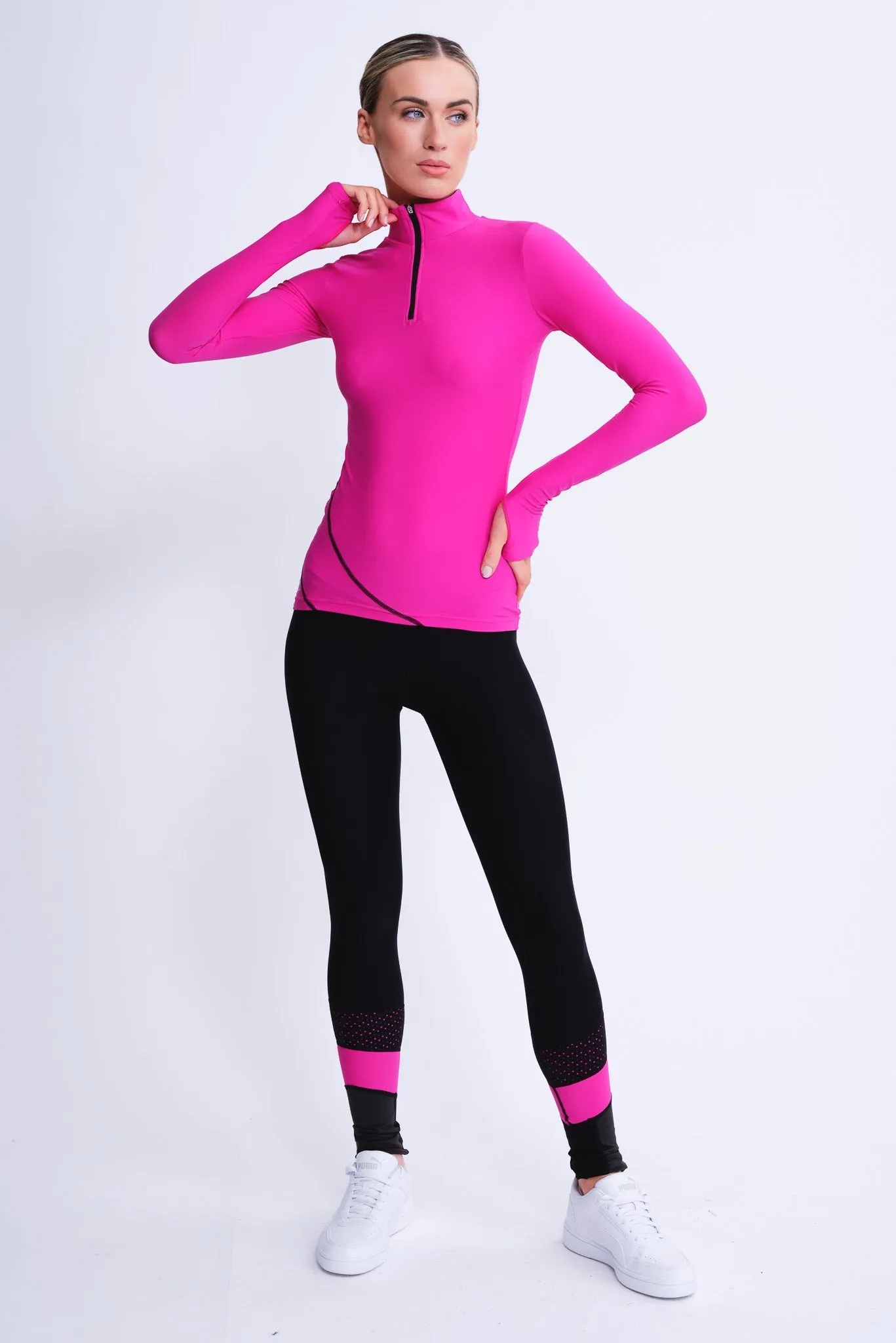 Desire Non-Slip Leggings in Fuchsia