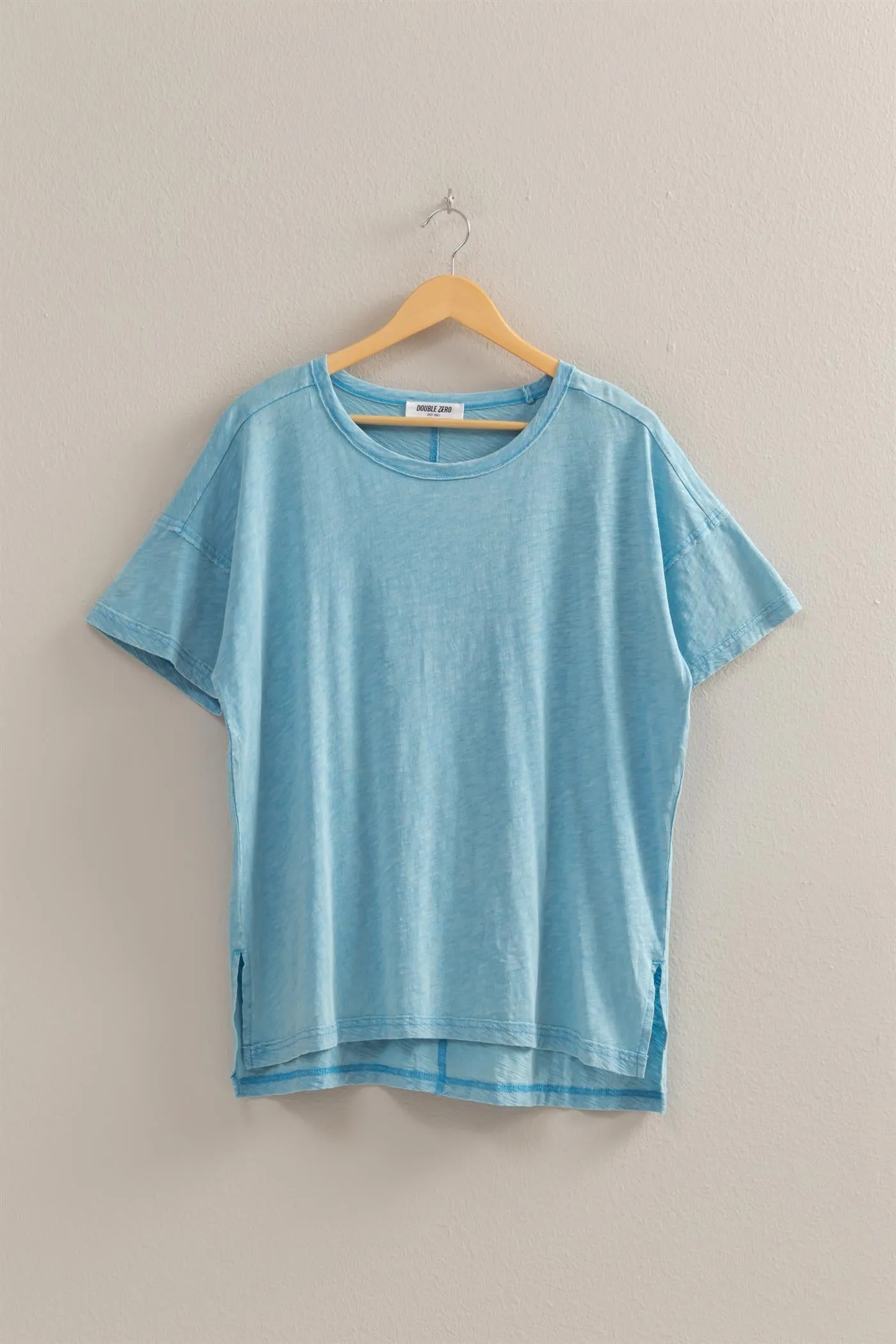 DZ25A671-Short Sleeve Relaxed Basic Washed Tee