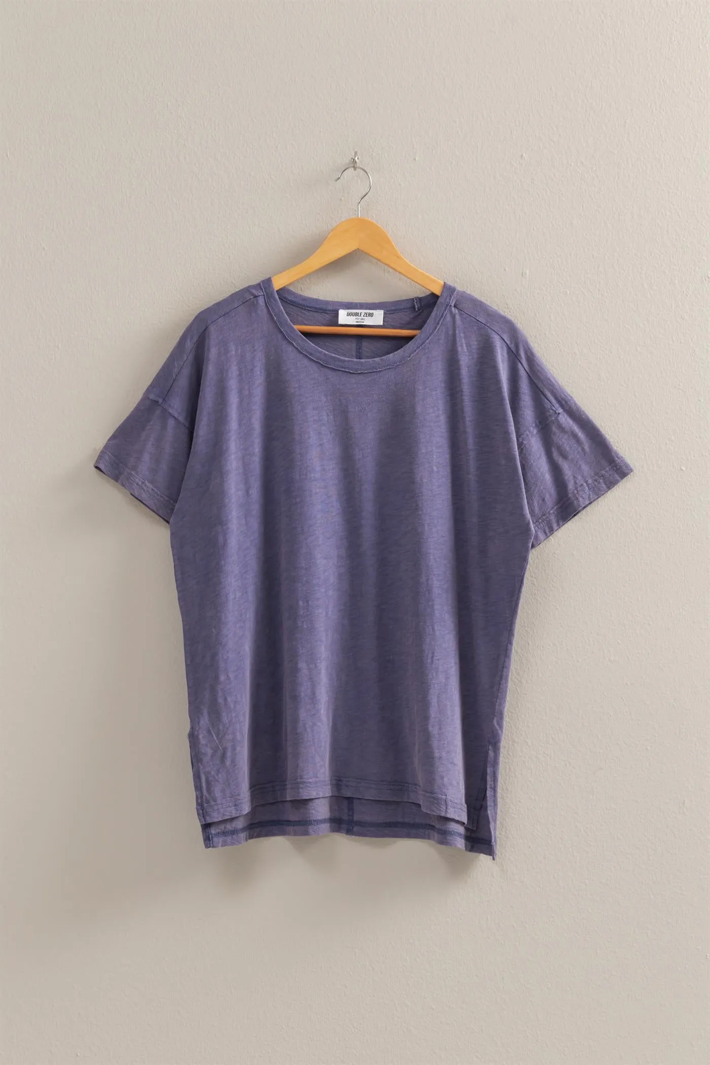 DZ25A671-Short Sleeve Relaxed Basic Washed Tee