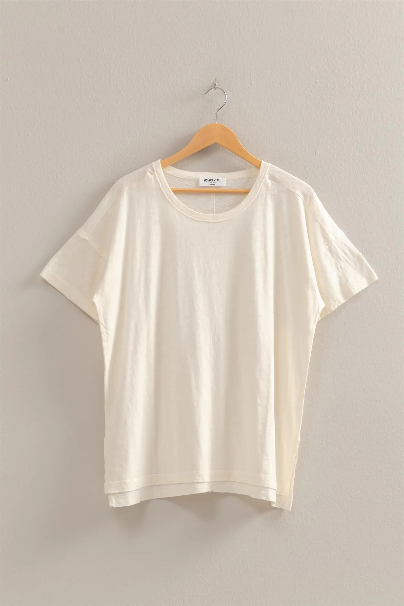 DZ25A671-Short Sleeve Relaxed Basic Washed Tee