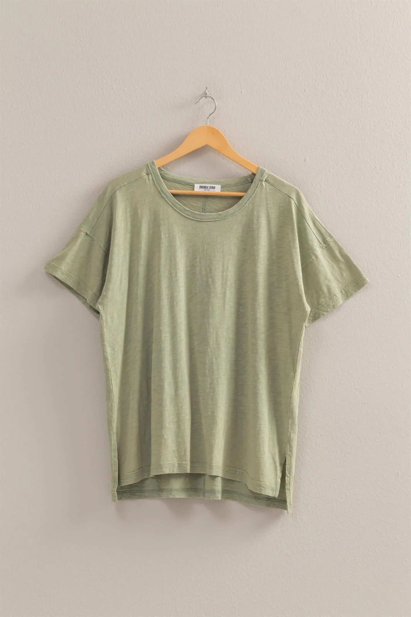 DZ25A671-Short Sleeve Relaxed Basic Washed Tee