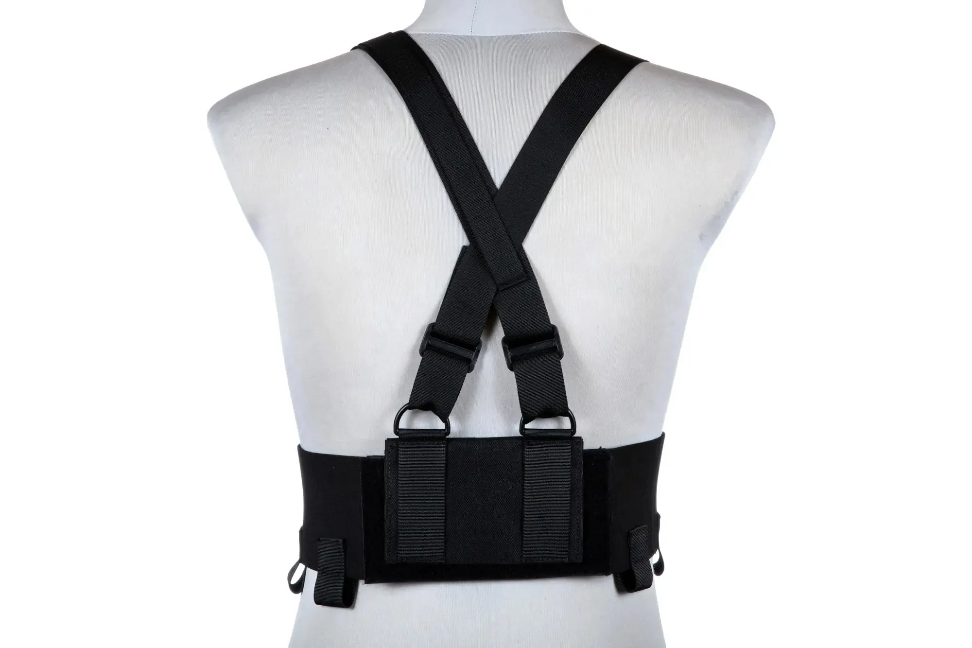 elastic chest rig black