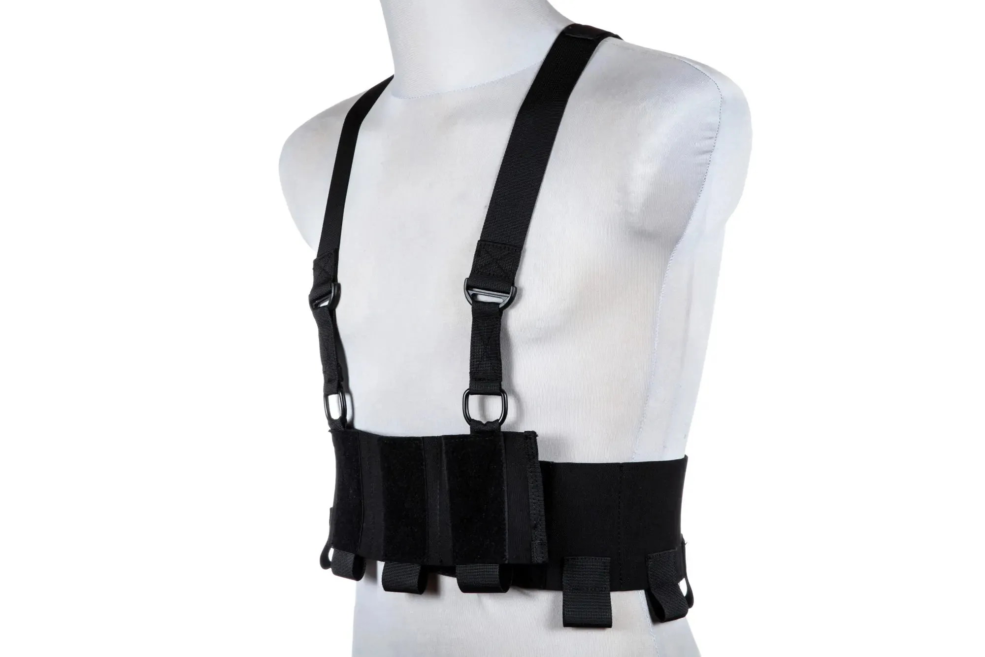 elastic chest rig black