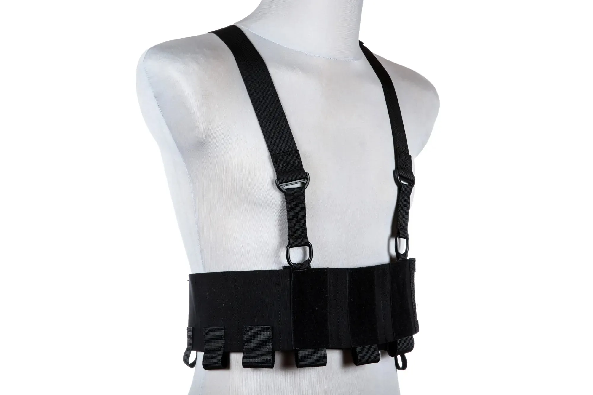 elastic chest rig black