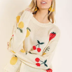 Felicia Spring Time Fruit Sweater