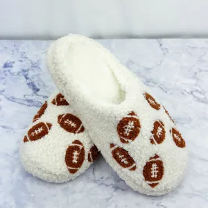 Football Fuzzy Slippers