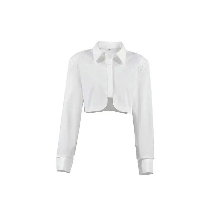 French Commute Minimalist White Shirt