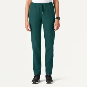 Jaanuu Women's Effie Slim 6-Pocket Scrub Pant - Midnight Green