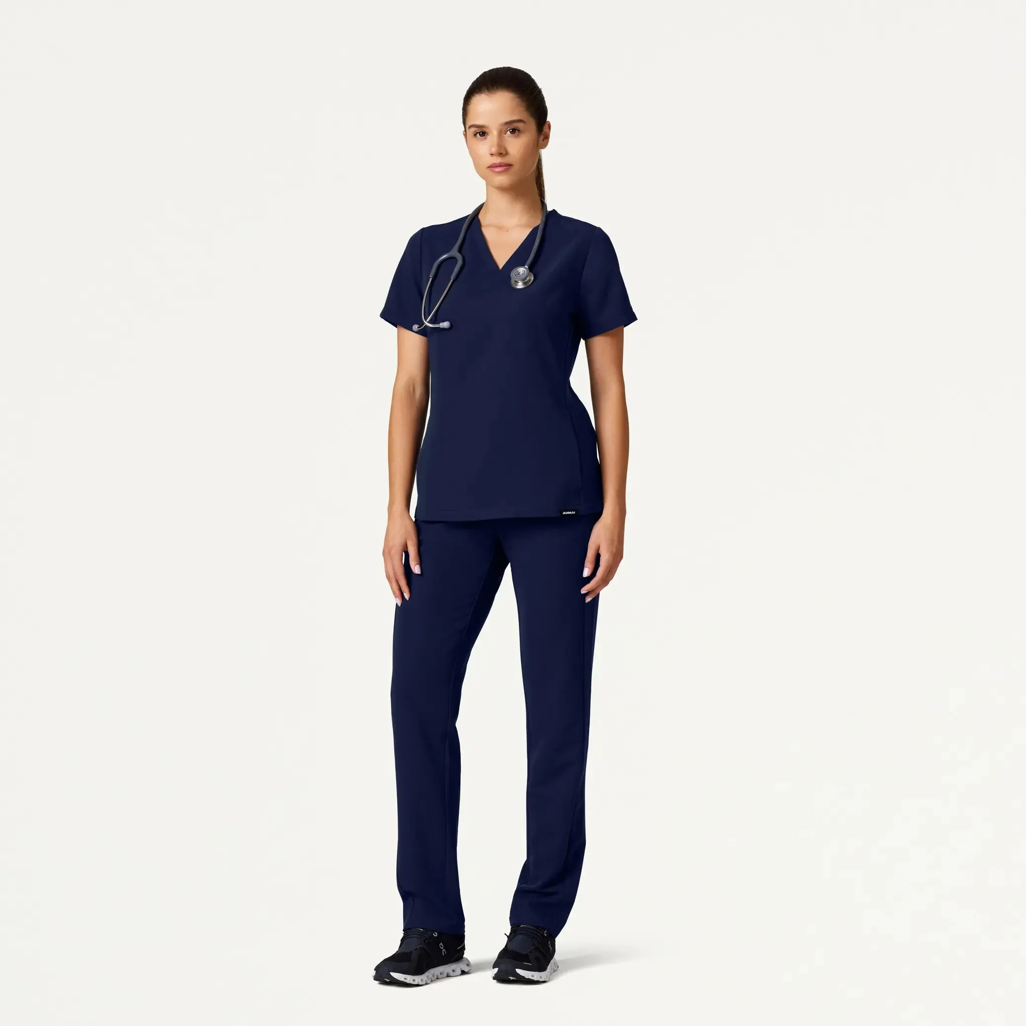 Jaanuu Women's Effie Slim 6-Pocket Scrub Pant - Midnight Navy