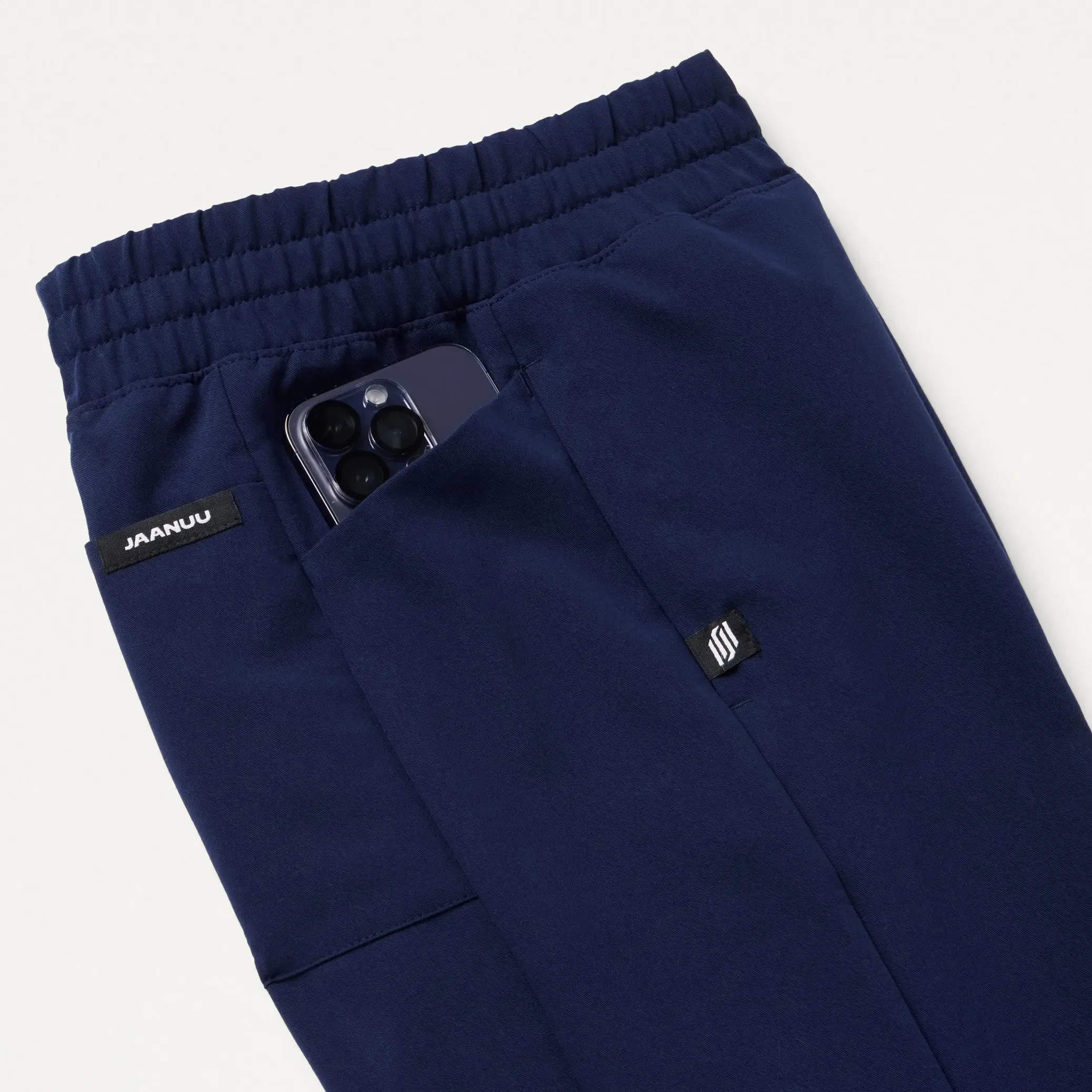 Jaanuu Women's Effie Slim 6-Pocket Scrub Pant - Midnight Navy