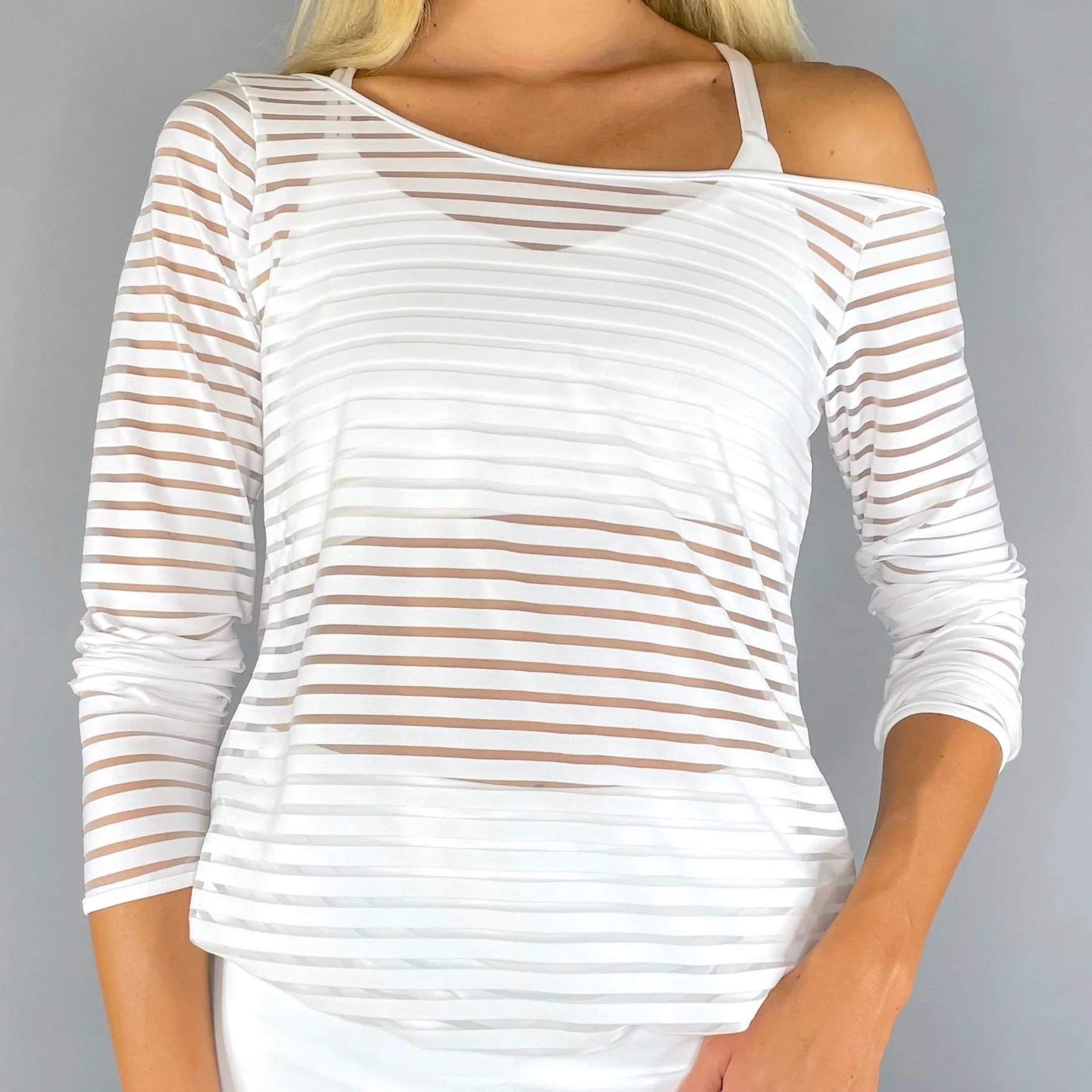 Limited Edition Sheer Stripe Pullover