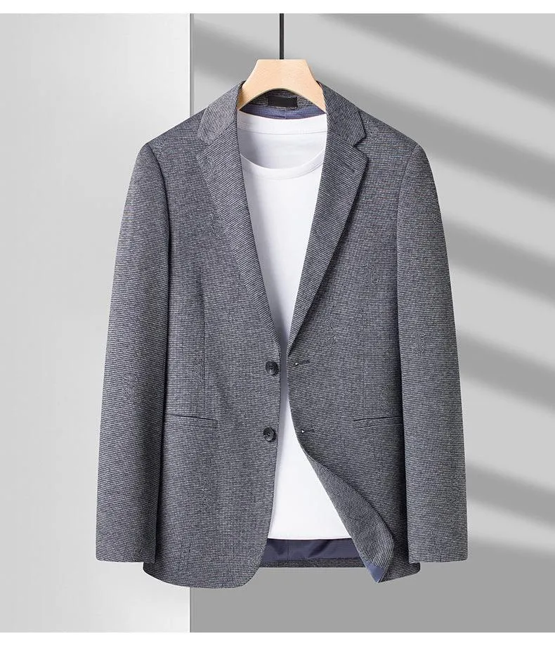 Men Blazer - Grey Slim Fit Blazer