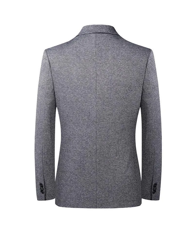 Men Blazer - Grey Slim Fit Blazer