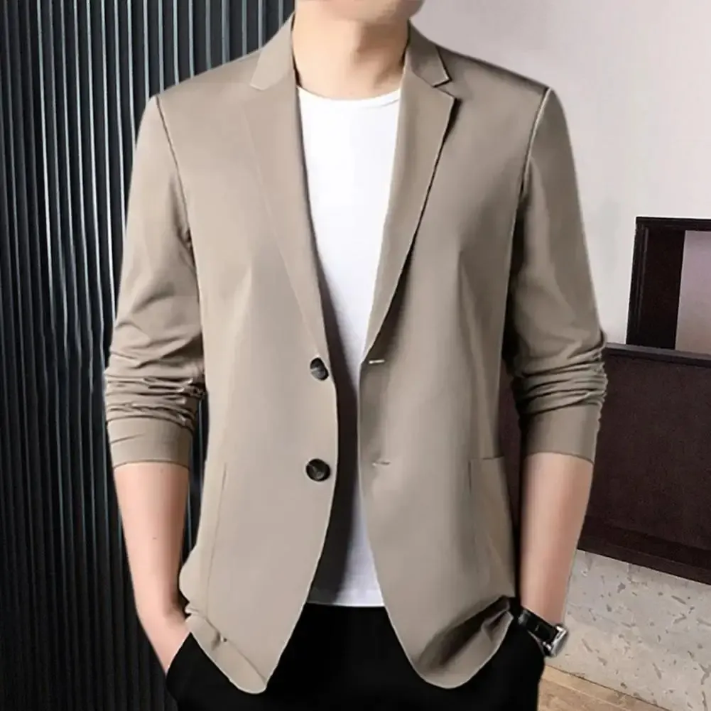 Men's Lightweight Slim Fit Two-Button Blazer | Smart Casual for All Seasons