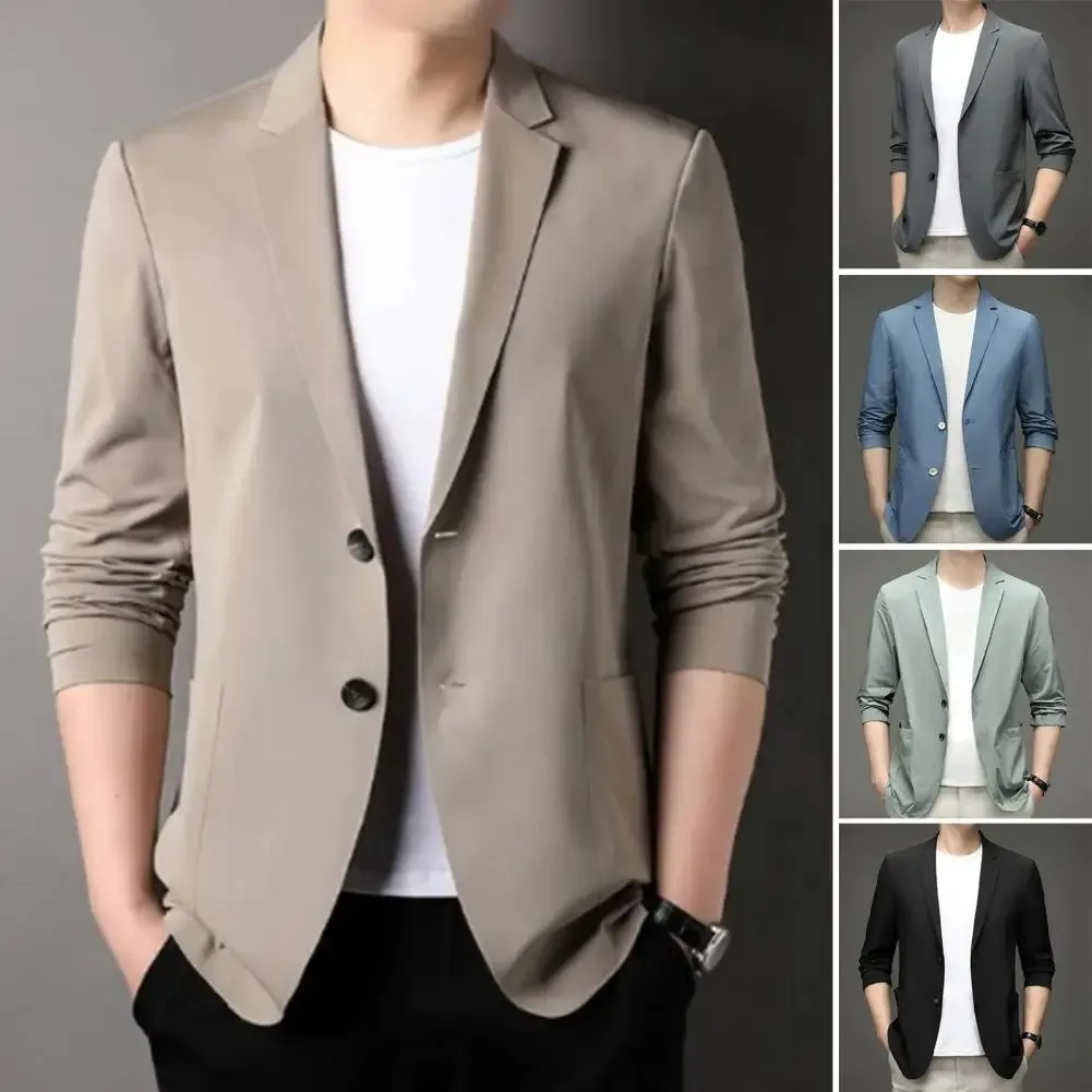 Men's Lightweight Slim Fit Two-Button Blazer | Smart Casual for All Seasons