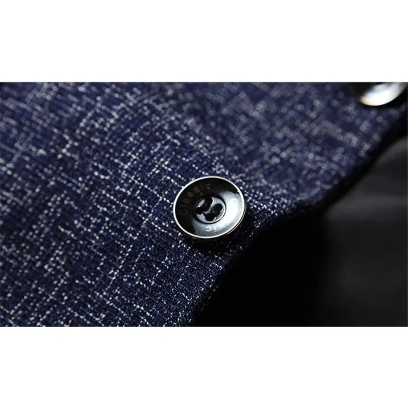 Men's Textured Slim Fit Two-Button Blazer | Smart Casual for All Seasons