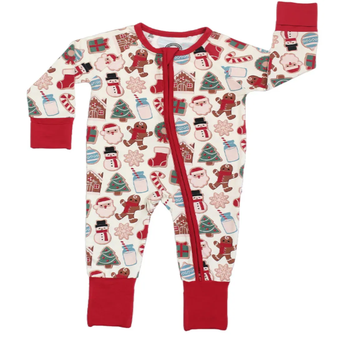 Milk and Cookies Christmas Convertible Pajamas