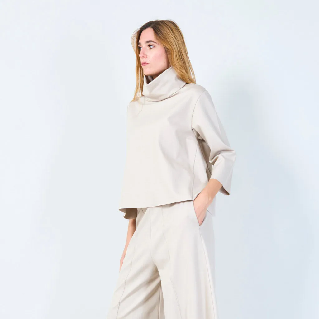 Minimalist turtleneck top wholesale