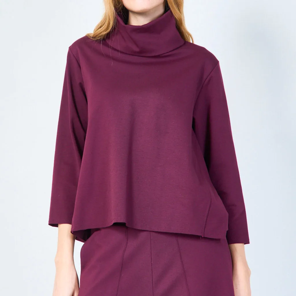 Minimalist turtleneck top wholesale