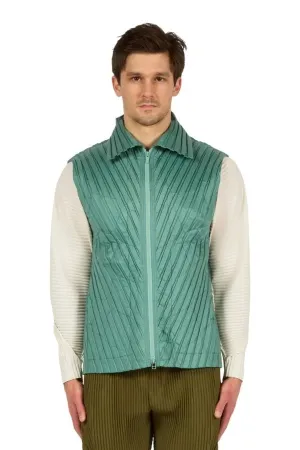 Padded Pleats Vest