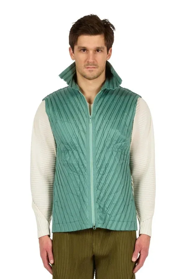 Padded Pleats Vest