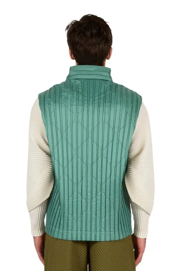 Padded Pleats Vest