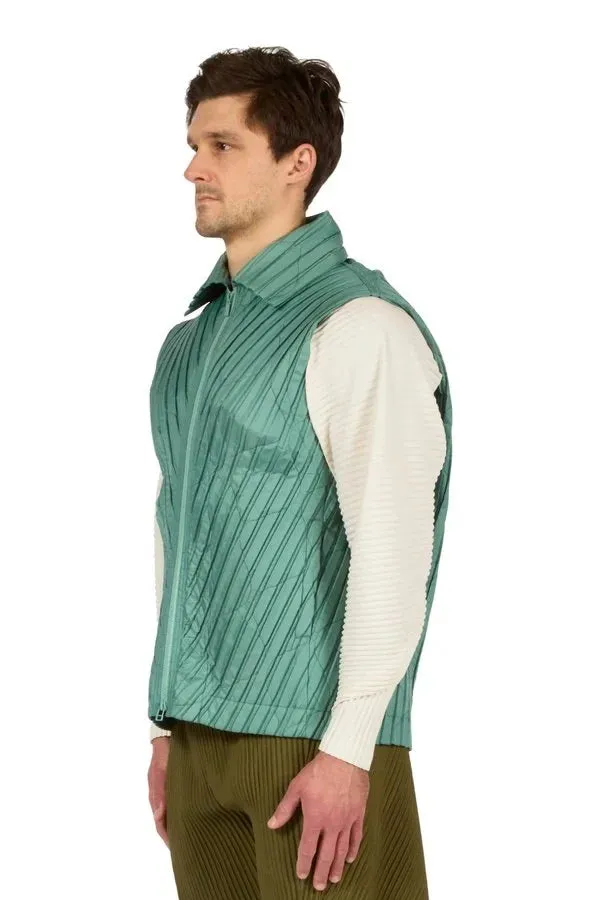 Padded Pleats Vest