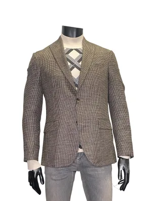 PEAK LAPEL KNIT BLAZER - DEBONAIR