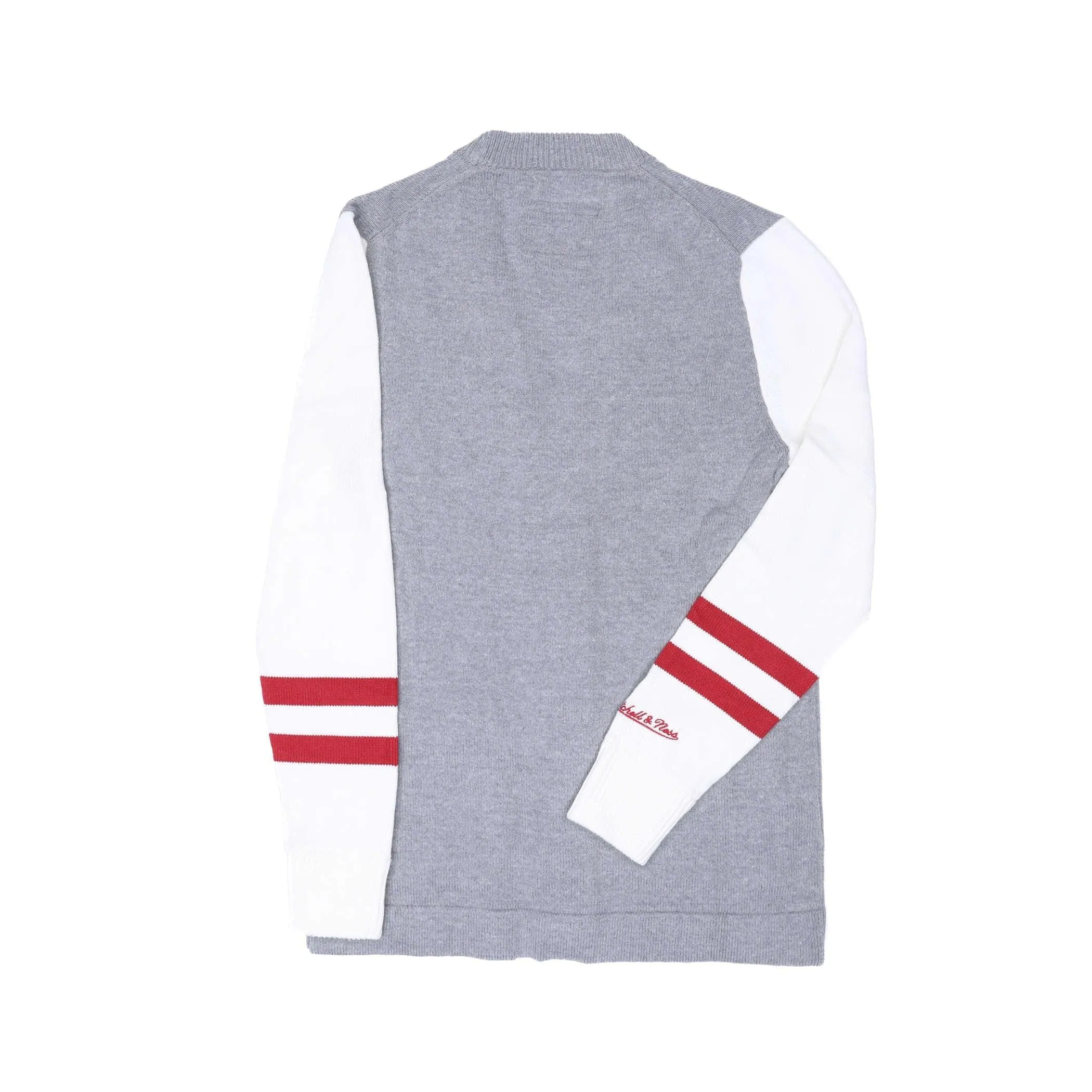 Portland Blazers Mitchell And Ness Blazers Gray Cardigan Sweater