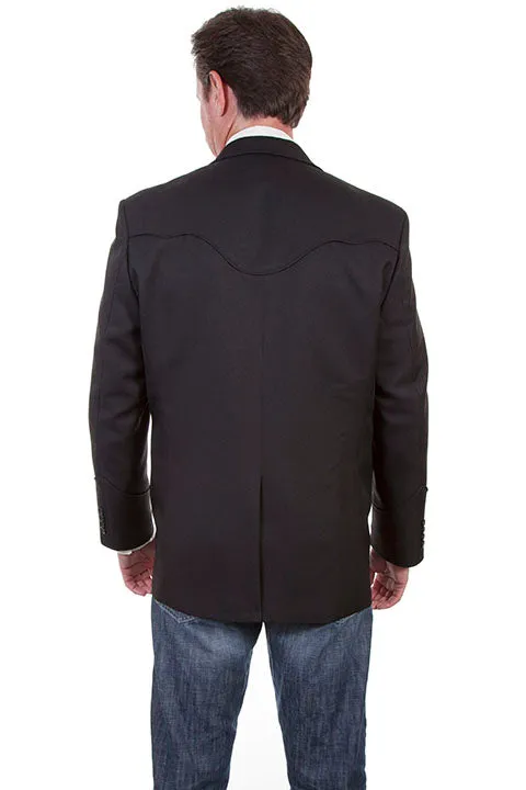 Scully Men's Traditional Western Blazer in Black