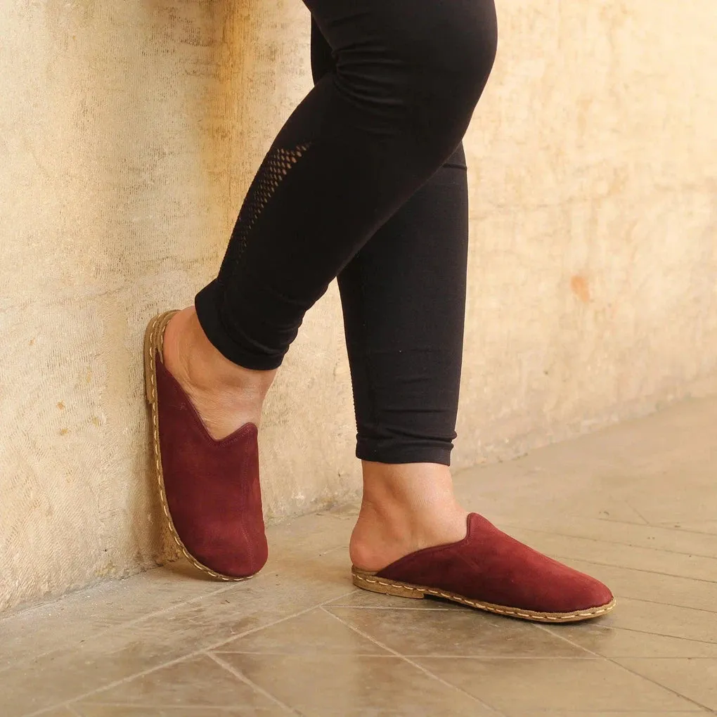 Sheepskin Burgundy Women's Slippers