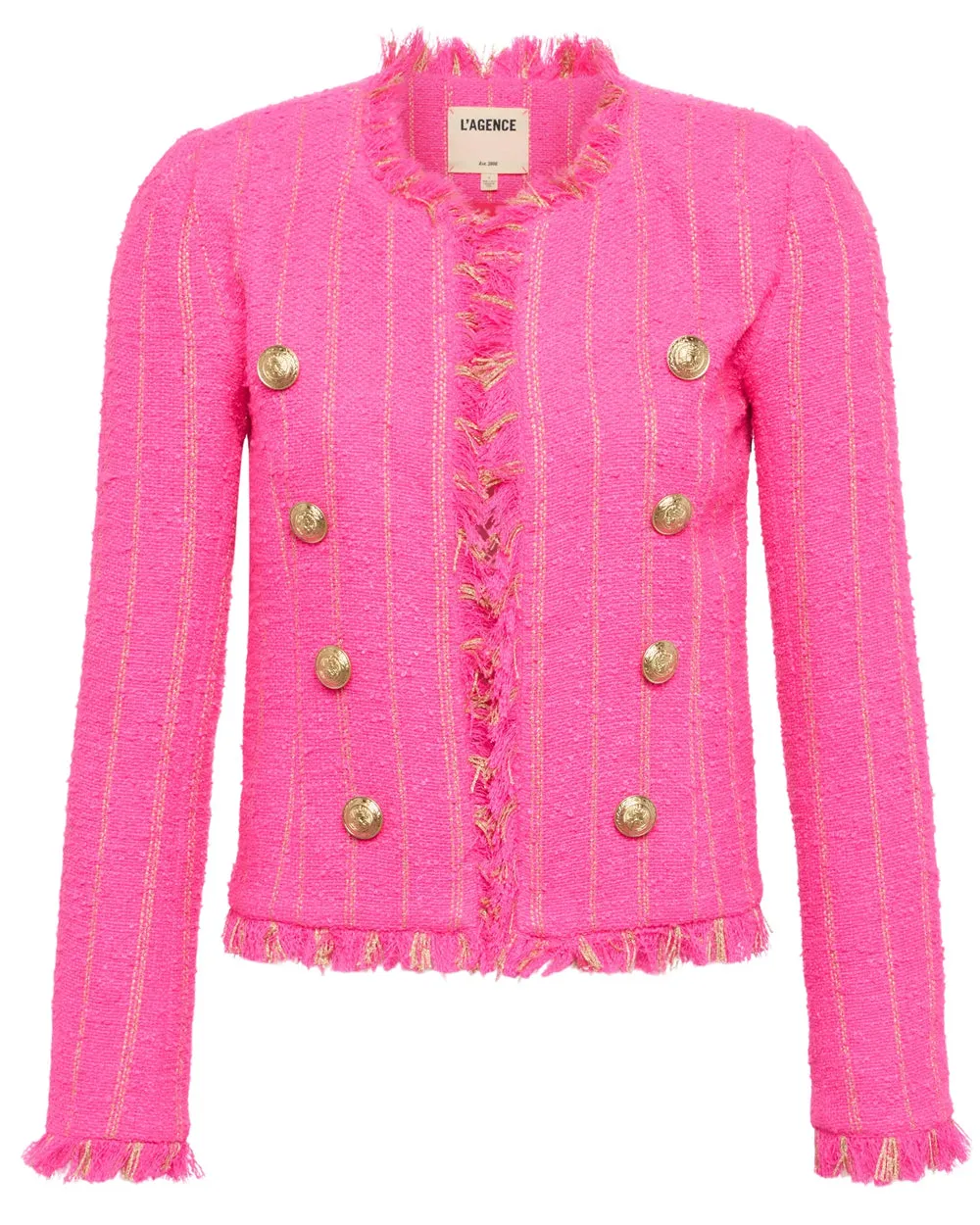 Shocking Pink and Gold Tinlee Jacket