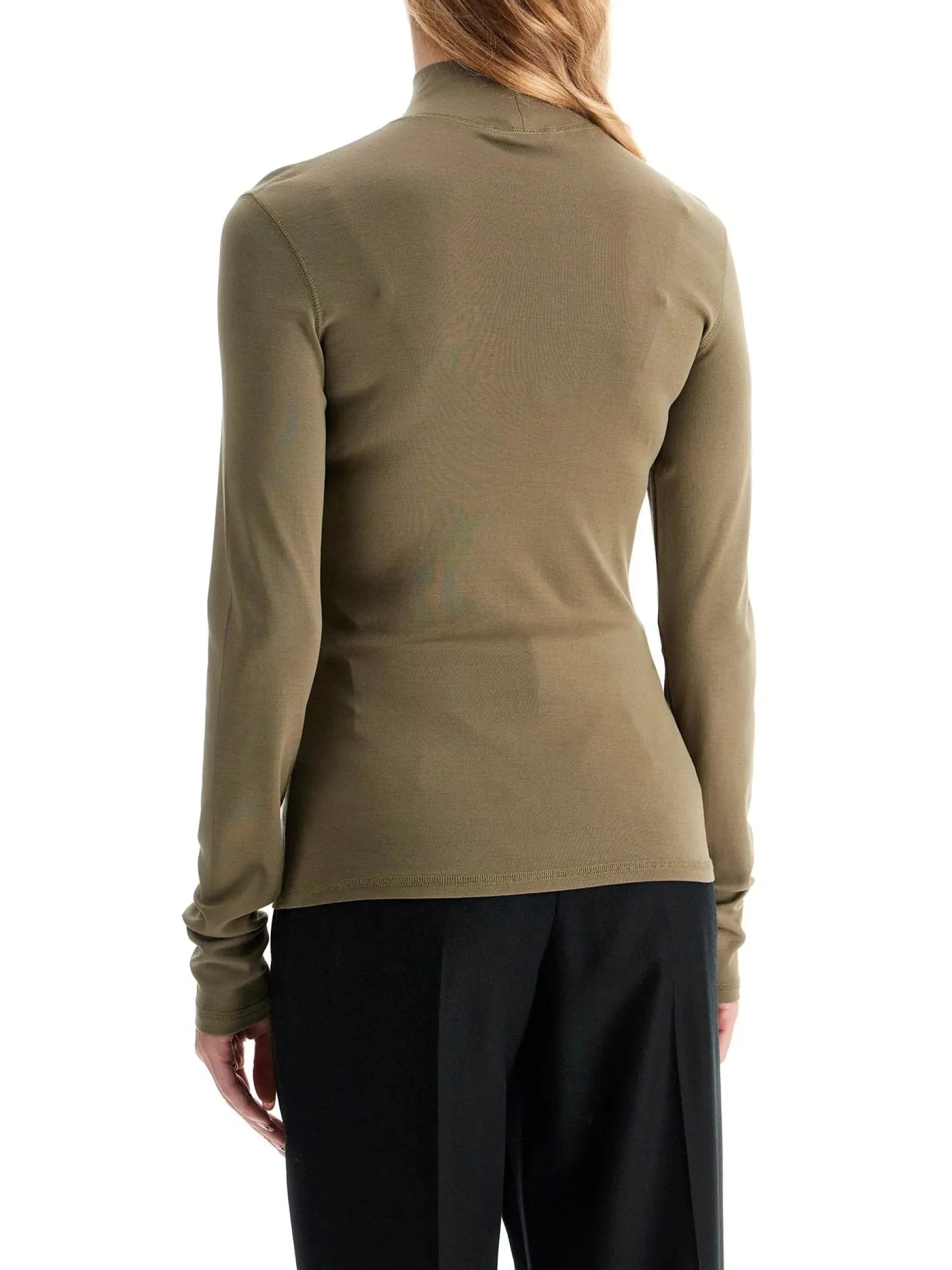 Slim Fit Turtleneck Cotton Sweater