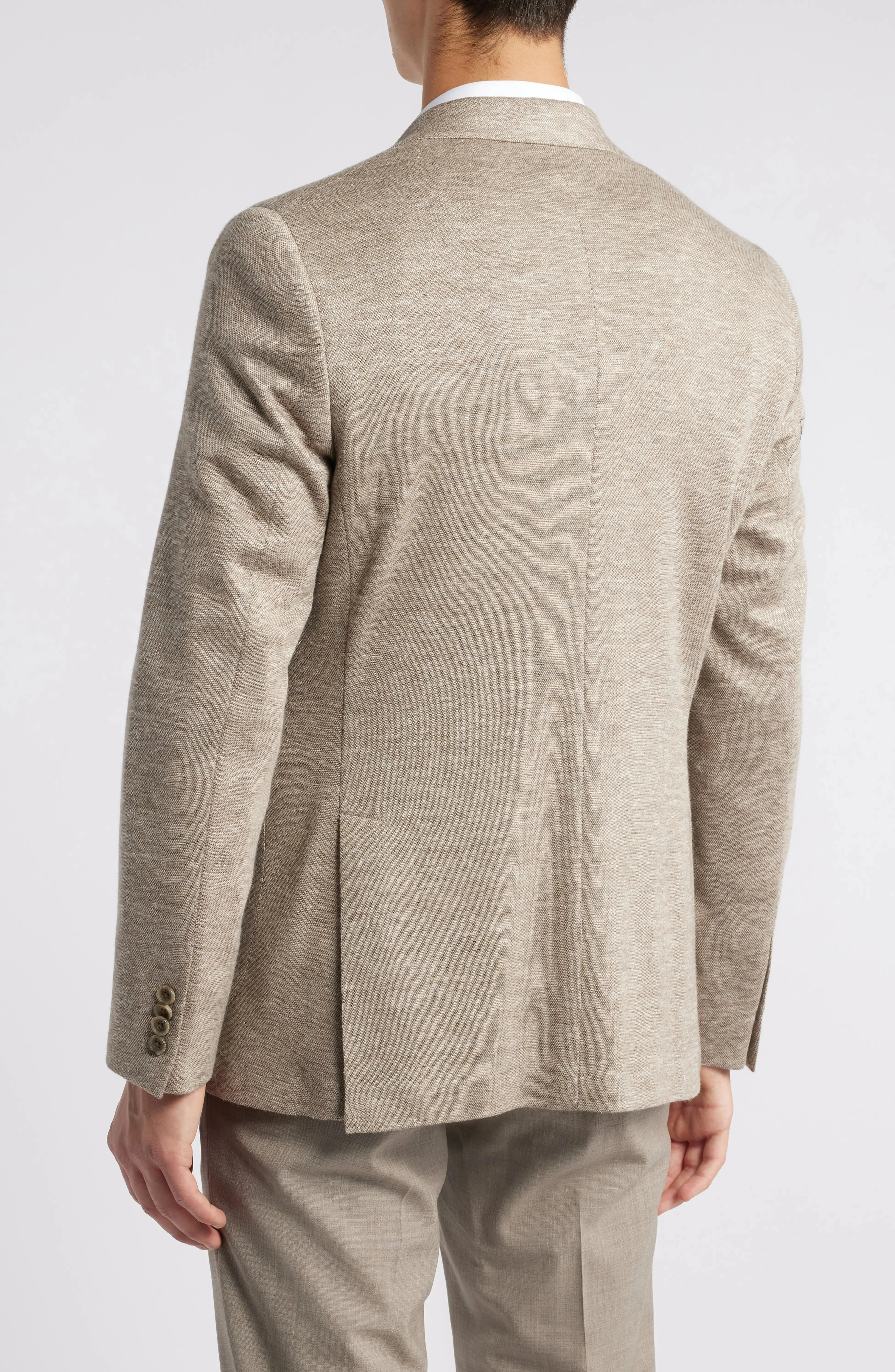 Tan Wool Knit Comfortwear Hartford Contemporary Fit - Jack Victor