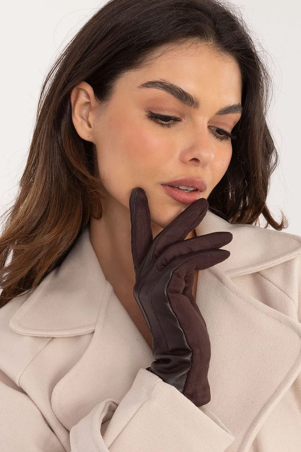 TEEK - Flowers Finger Lined Pleats Gloves